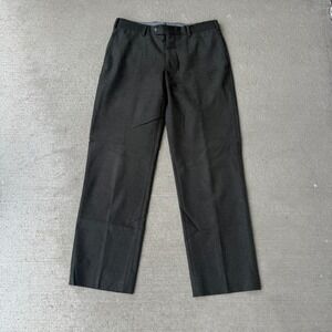 J. Hilburn Men's Dress Pants 36x32 Vitale Barberis Canonico Wool Gray